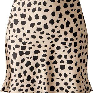 Mini Skirts for Women Satin High Elastic Waist Ruffle Bodycon Short Skirt